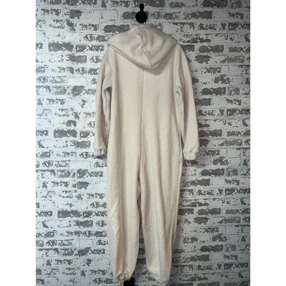 Cozy Cream Hooded Jumpsuit - Picture 8 of 10